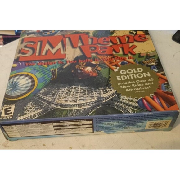 Sim Theme Park Gold Edition PC 2000 2 CD-ROMs Big Box No Manual Windows 95/98 - Picture 5 of 10
